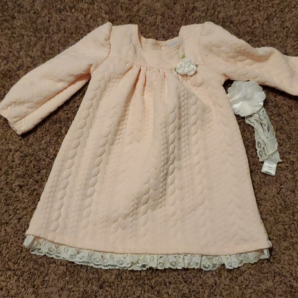 ☀️3/$30 Peach color toddler dress